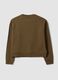 Felpa verde in misto cotone a girocollo regular fit_2