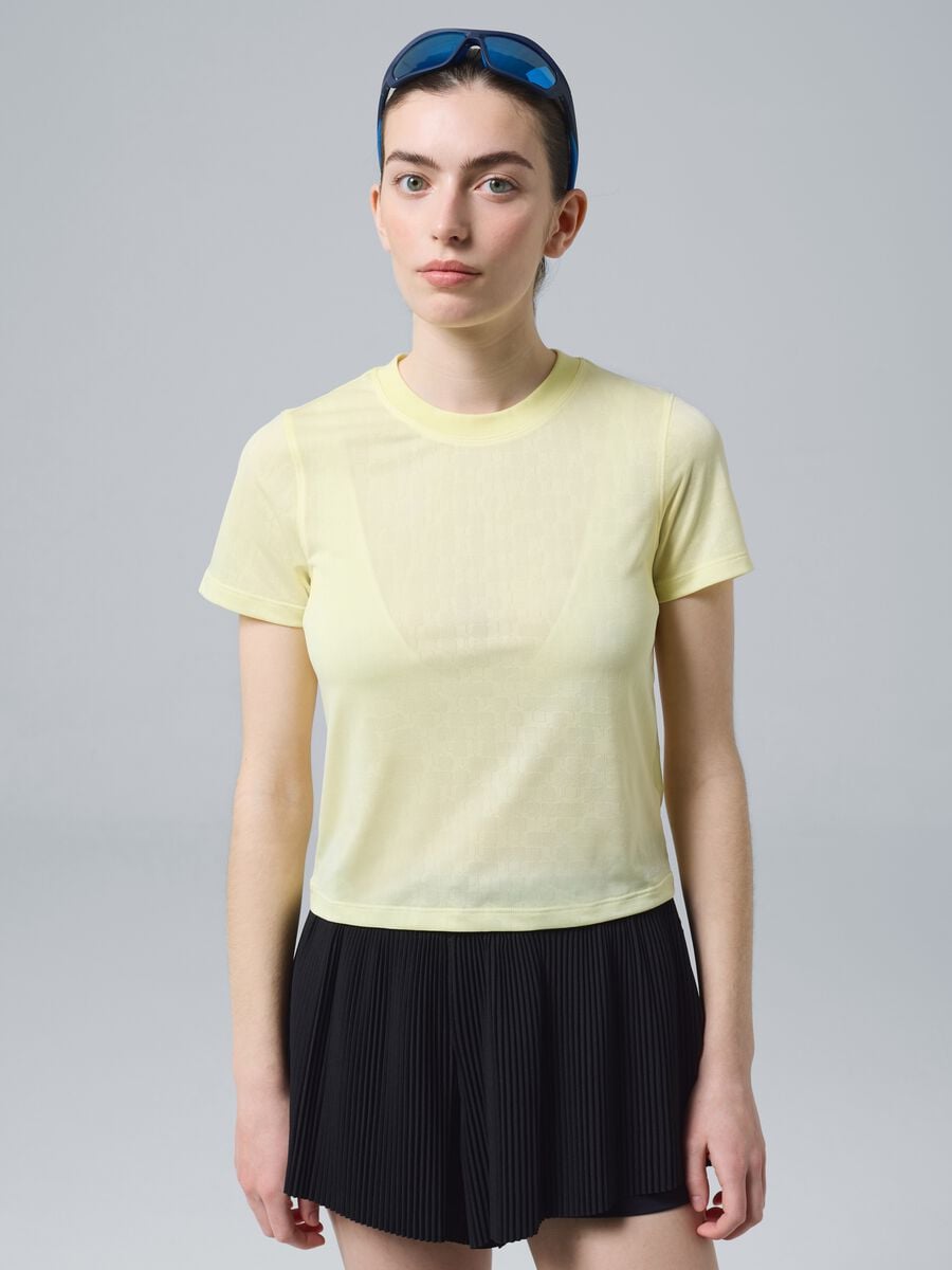 Yellow technical sports T-shirt ALTAVIA COURT_1