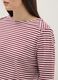 Multicolour striped regular fit stretch cotton top_3