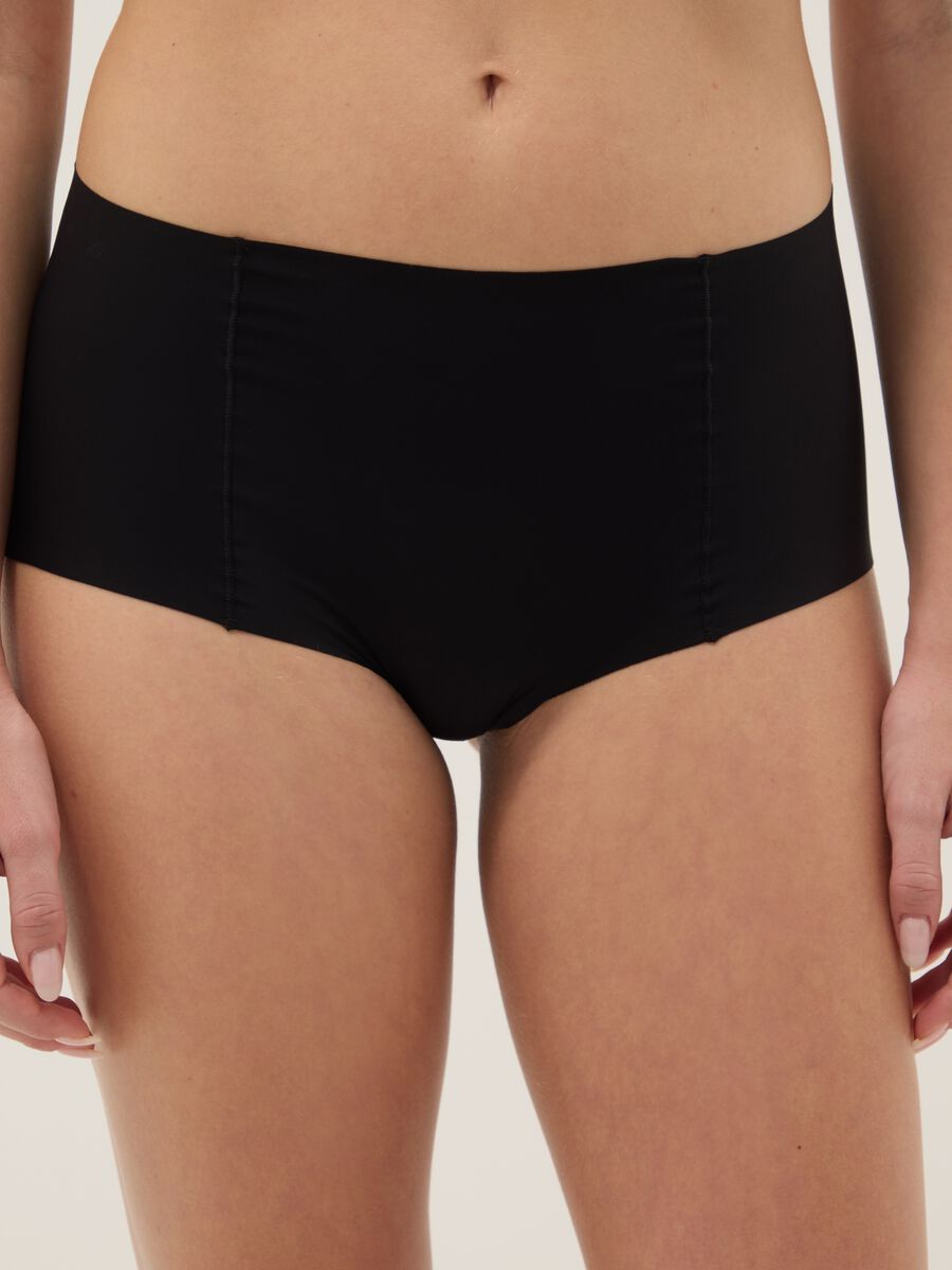 High-waisted black briefs_1