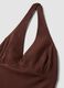 Braunes Mini-Kleid aus Viskose-Leinen-Mix, Regular Fit_5