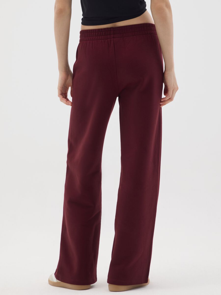 Relaxed Red Cotton Blend Trousers_2