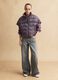 Purple padded jacket regular fit_0
