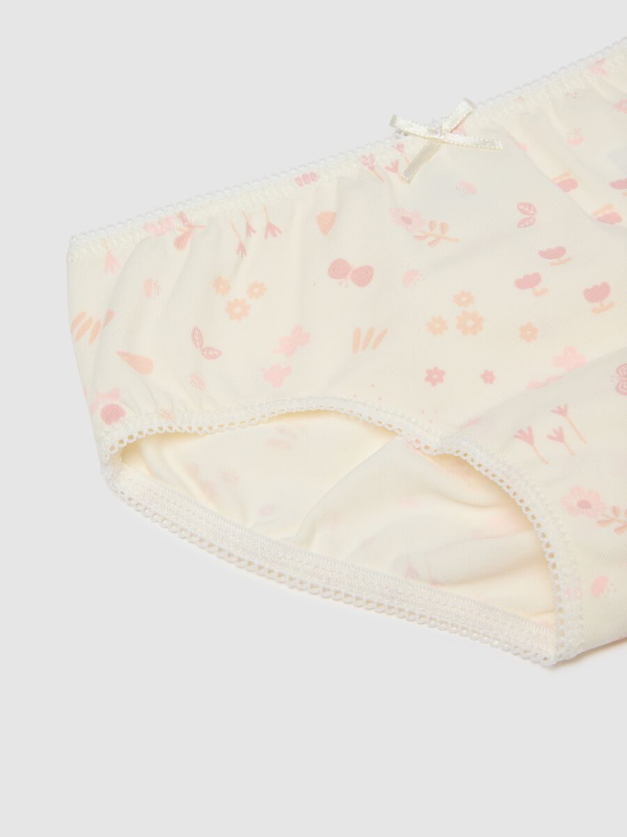 Baby Girls' Multicolour Cotton Blend Regular Fit Panties Tripack_3