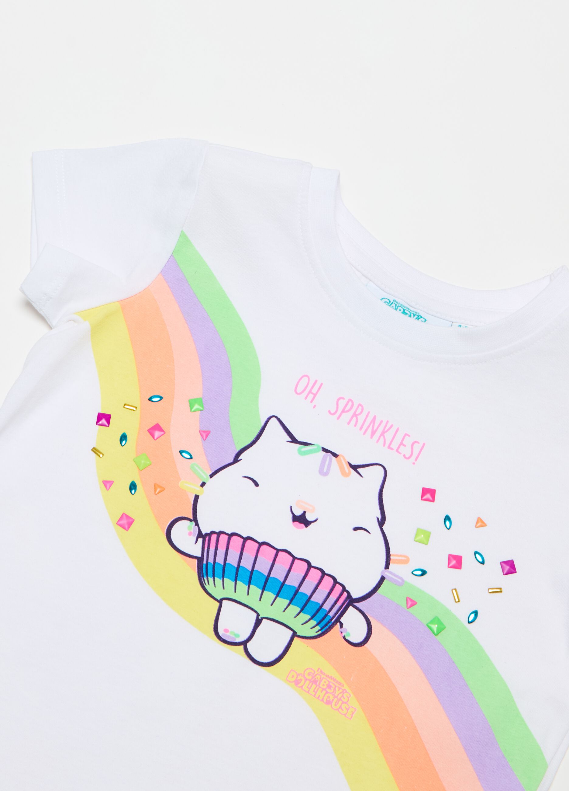 T-shirt con stampa Cakey Cat