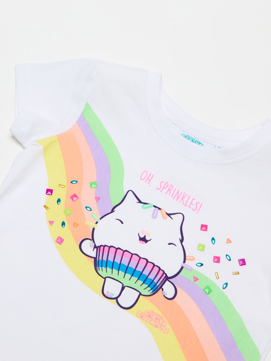 T-shirt con stampa Cakey Cat_2