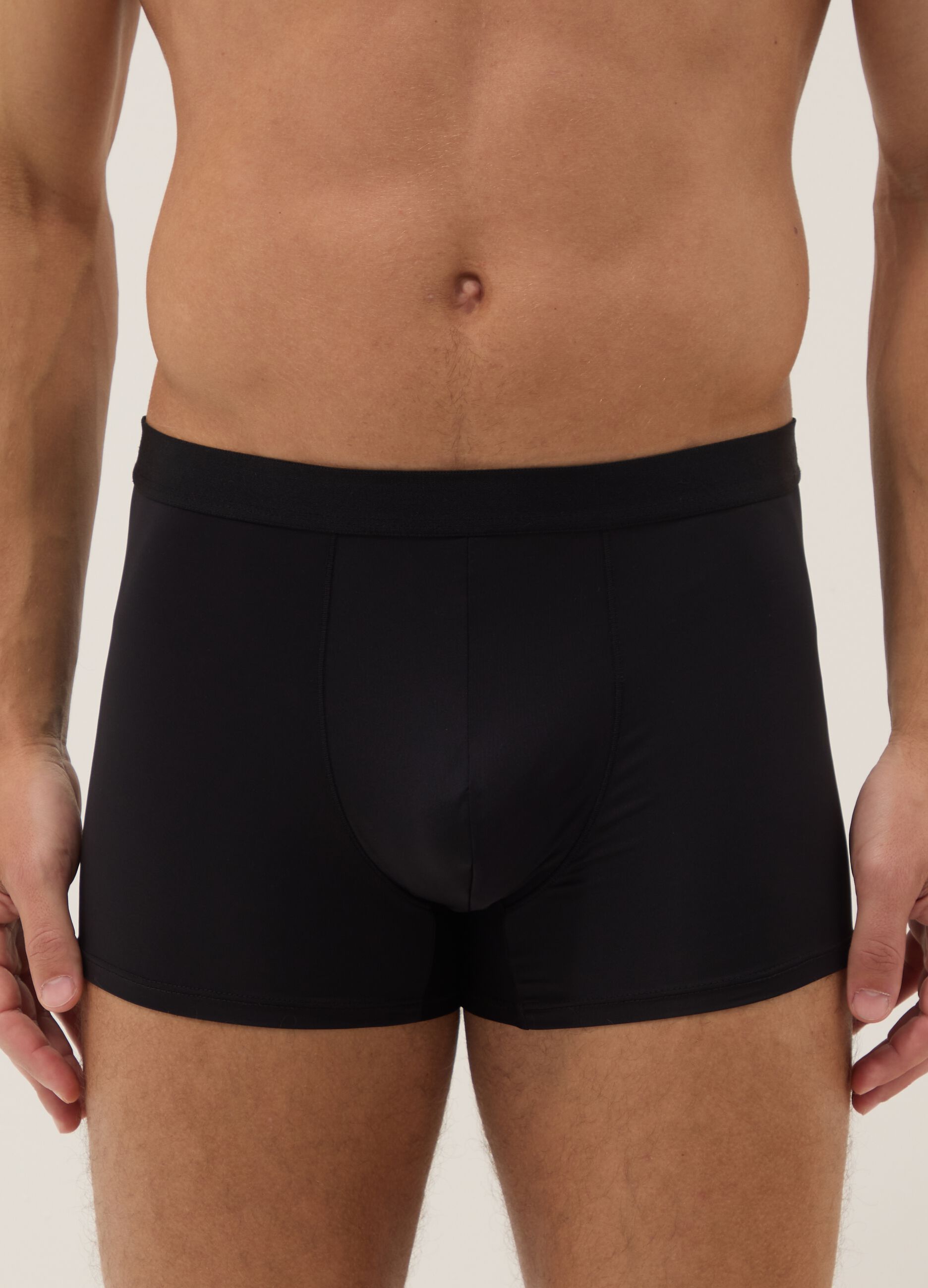 3-pack black stretch regular-fit boxer shorts