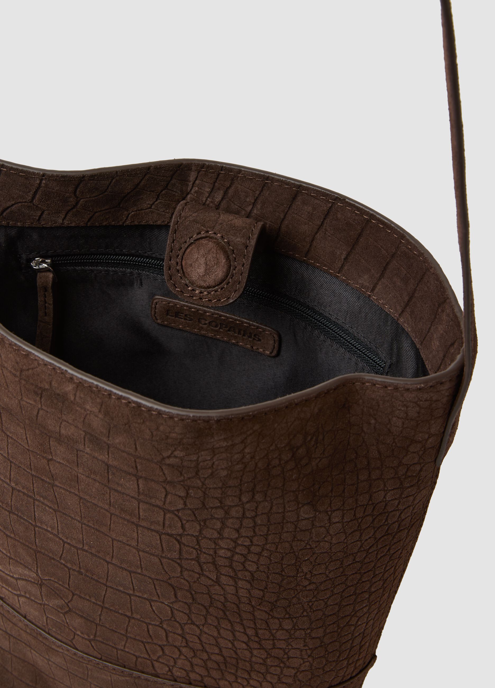 Brown genuine leather bag