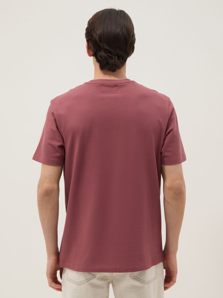 Pink short-sleeve pure cotton T-shirt_3