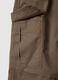 Regular fit brown cotton cargo jogger trousers for kids_2