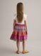 Multicolour pure cotton skirt with ruffle hem_1