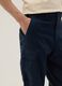 Blaue Cargo-Hose in Leinen-Baumwoll-Mix, Regular Fit_3