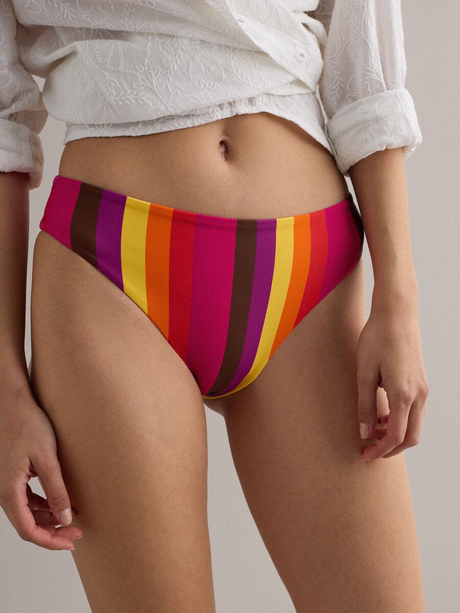 Multicolour stretch-fabric bikini bottoms_3