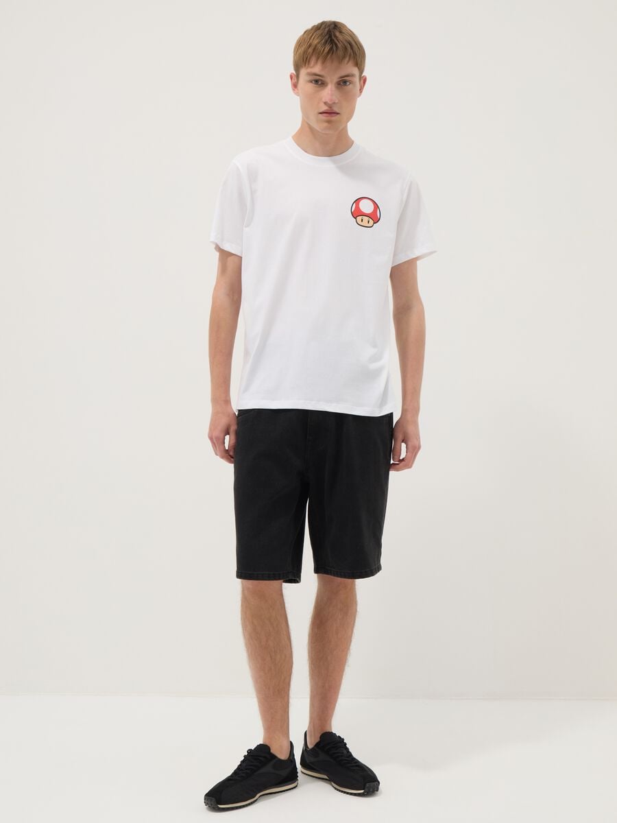 White pure cotton regular-fit short-sleeve T-shirt_1