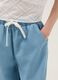 Hellblaue Wide-Leg-Jeanshose aus reiner Baumwolle f&uuml;r M&auml;dchen_2