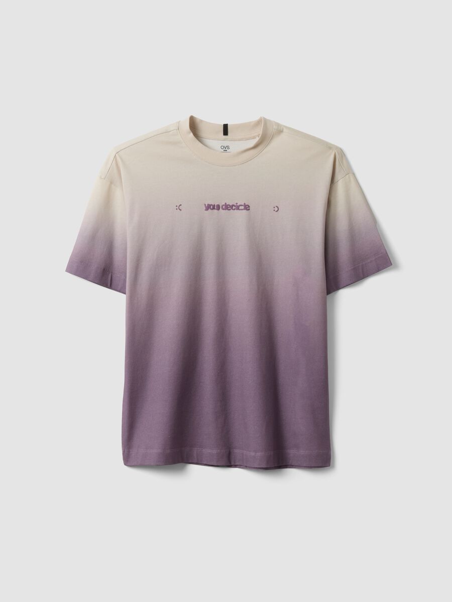 Pure cotton oversized d&eacute;grad&eacute; T-shirt for boys_0