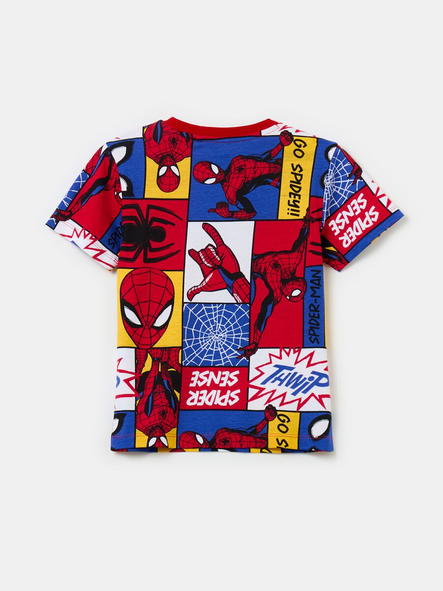T-shirt in cotone stampa Spider-Man_0