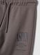 Grey organic cotton fleece joggers, regular fit_2
