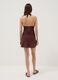 Braunes Mini-Kleid aus Viskose-Leinen-Mix, Regular Fit_2