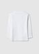 Kids' White Long-Sleeve Top in Pure Cotton Regular Fit_1