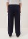 Blue Stretch Viscose Cargo Trousers Regular Fit_2
