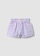 Purple cotton shorts_0