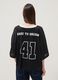 Black short-sleeve T-shirt with perforated insert, regular fit_3
