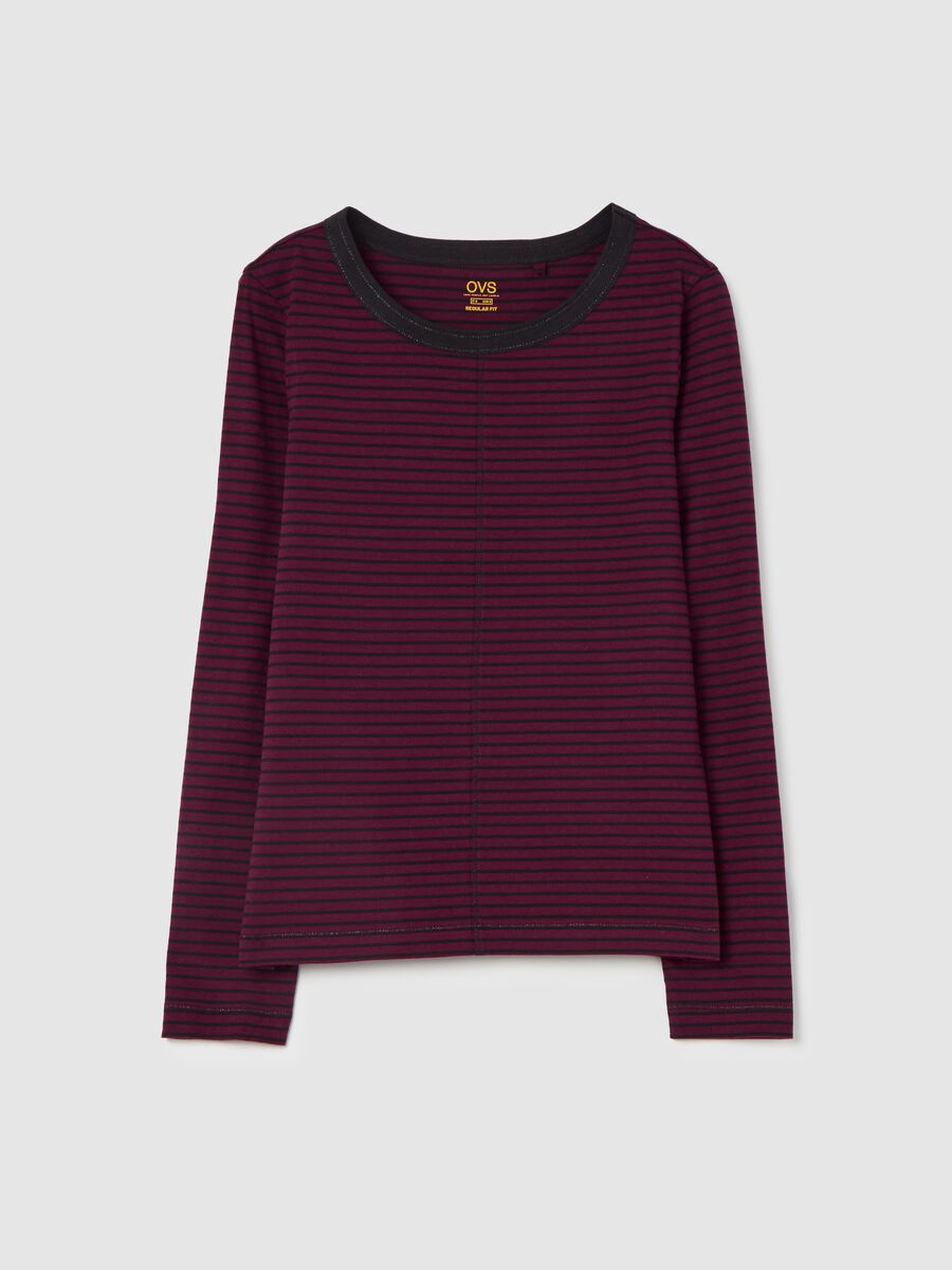 Slim ribbed T-shirt with long sleeves_4