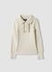 Girls&rsquo; white ribbed viscose-blend top_0