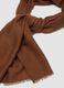 Brown fringed scarf_1