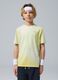 Gelbes Sport-T-Shirt ALTAVIA COURT f&uuml;r Jungen aus elastischem Funktionsmaterial mit Tie-Dye-Effekt_0
