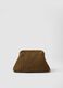 Brown beach shoulder bag in pure paper-fabric_0