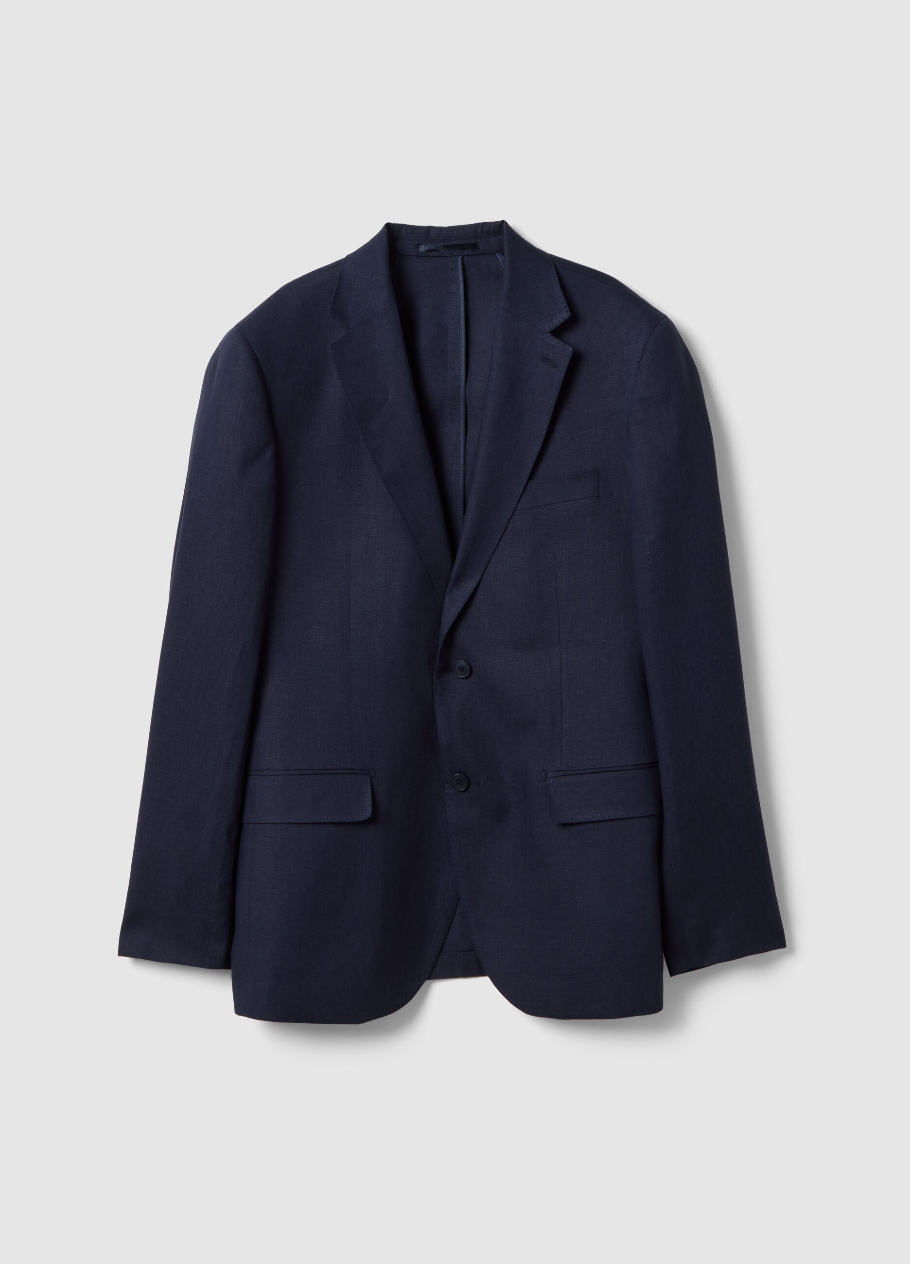 &Mu;&pi;&lambda;&epsilon; &sigma;&alpha;&kappa;ά&kappa;&iota; slim fit &alpha;&pi;ό &kappa;&alpha;&theta;&alpha;&rho;ό &lambda;&iota;&nu;ό