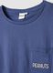 Blue pure cotton regular fit pyjamas with Peanuts prints_5