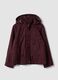 Parka viola con cappuccio e chiusura zip e bottoni_4