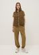 Brown padded gilet regular fit with zip_1
