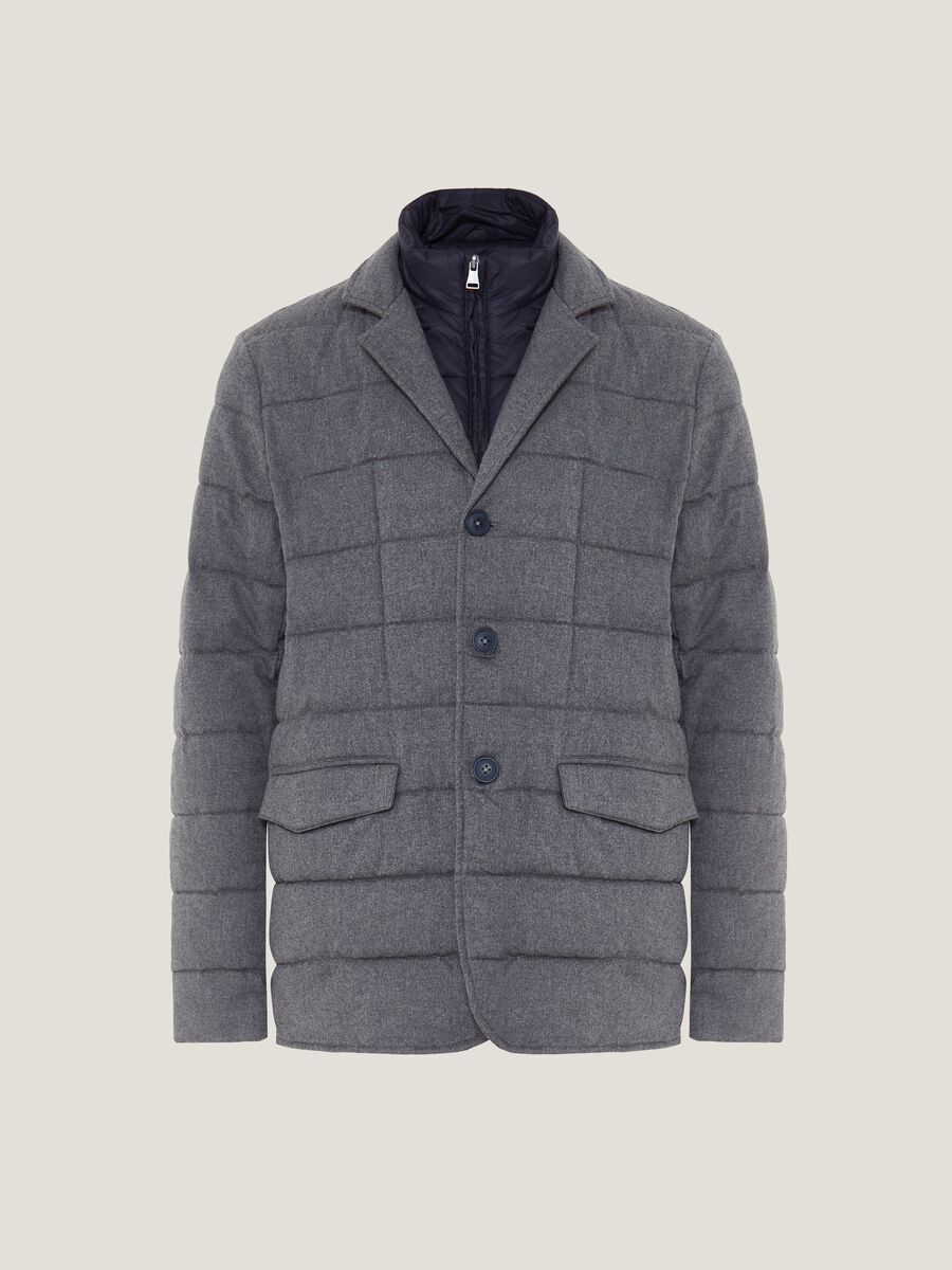 Short quilted jacket with full-zip vest_3