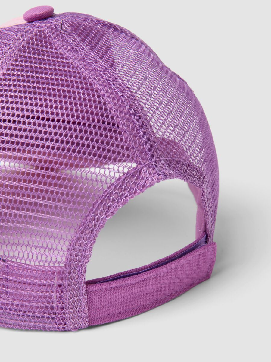 Multicolour pure cotton Miami graphic hat for girls_1