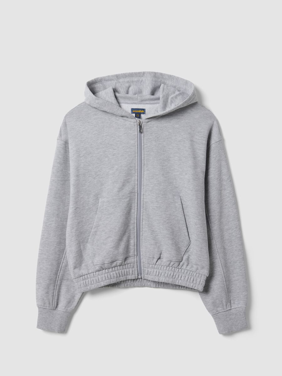 Grey organic cotton hooded sweatshirt_4
