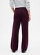 Women's Purple Cotton Blend Trousers_2
