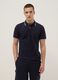 Blue stretch cotton polo shirt, regular fit_0