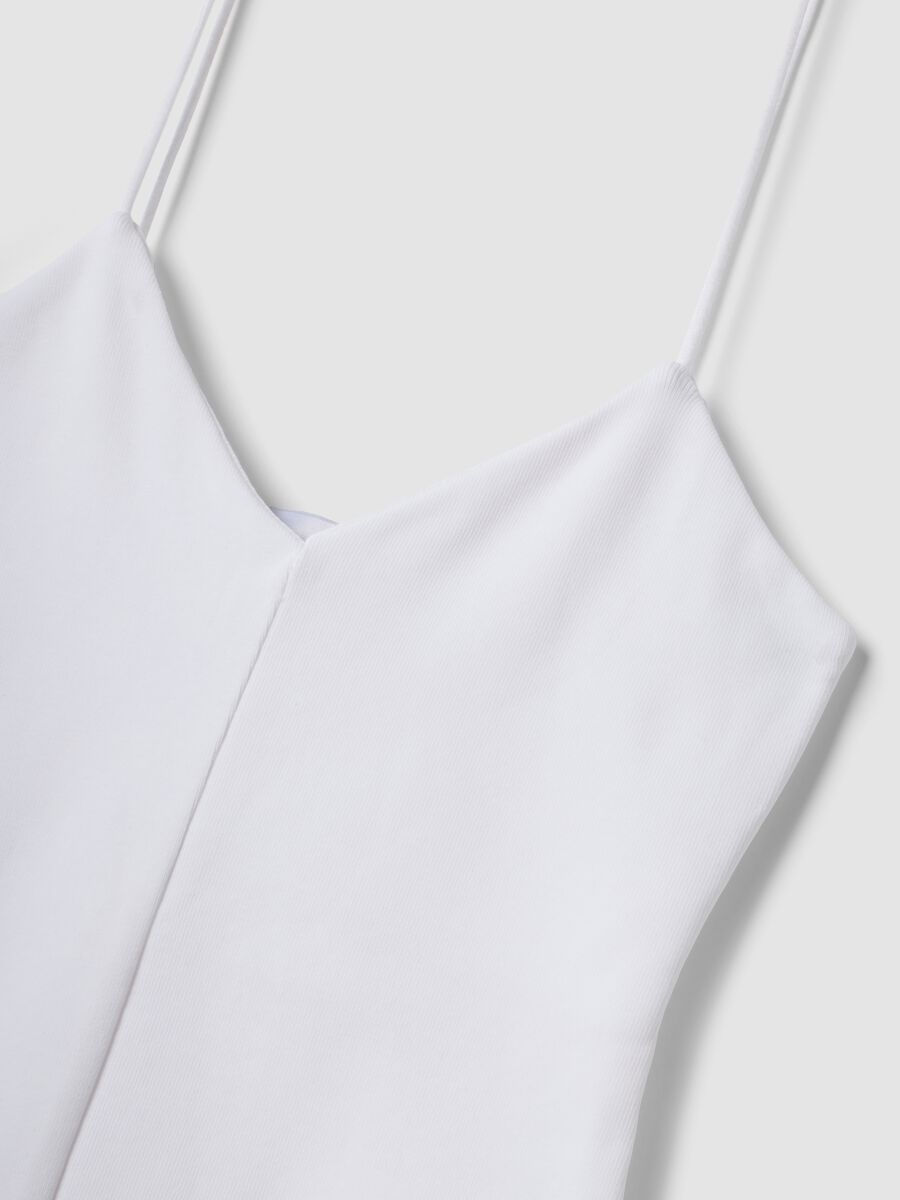 White organic cotton tank top with thin straps_1