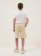 Beige Shorts aus reiner Baumwolle f&uuml;r Jungen, Comfort Fit_1