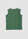Green pure cotton vest top with buttons_1