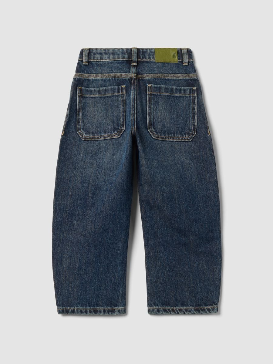 Blaue Relaxed-Fit-Jeans aus reiner Baumwolle f&uuml;r Jungen_1