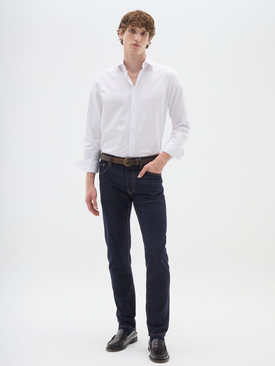 Slim Blue Jeans in Stretch Denim_0