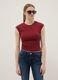 Red fitted cotton tank top with stretch_2
