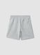 Grey pure cotton kids&rsquo; shorts, regular fit_1