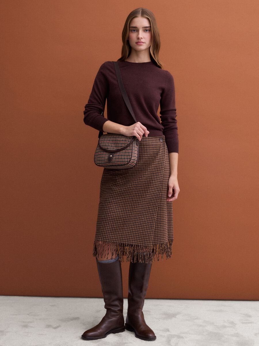 Brown pure wool crew-neck jumper_1
