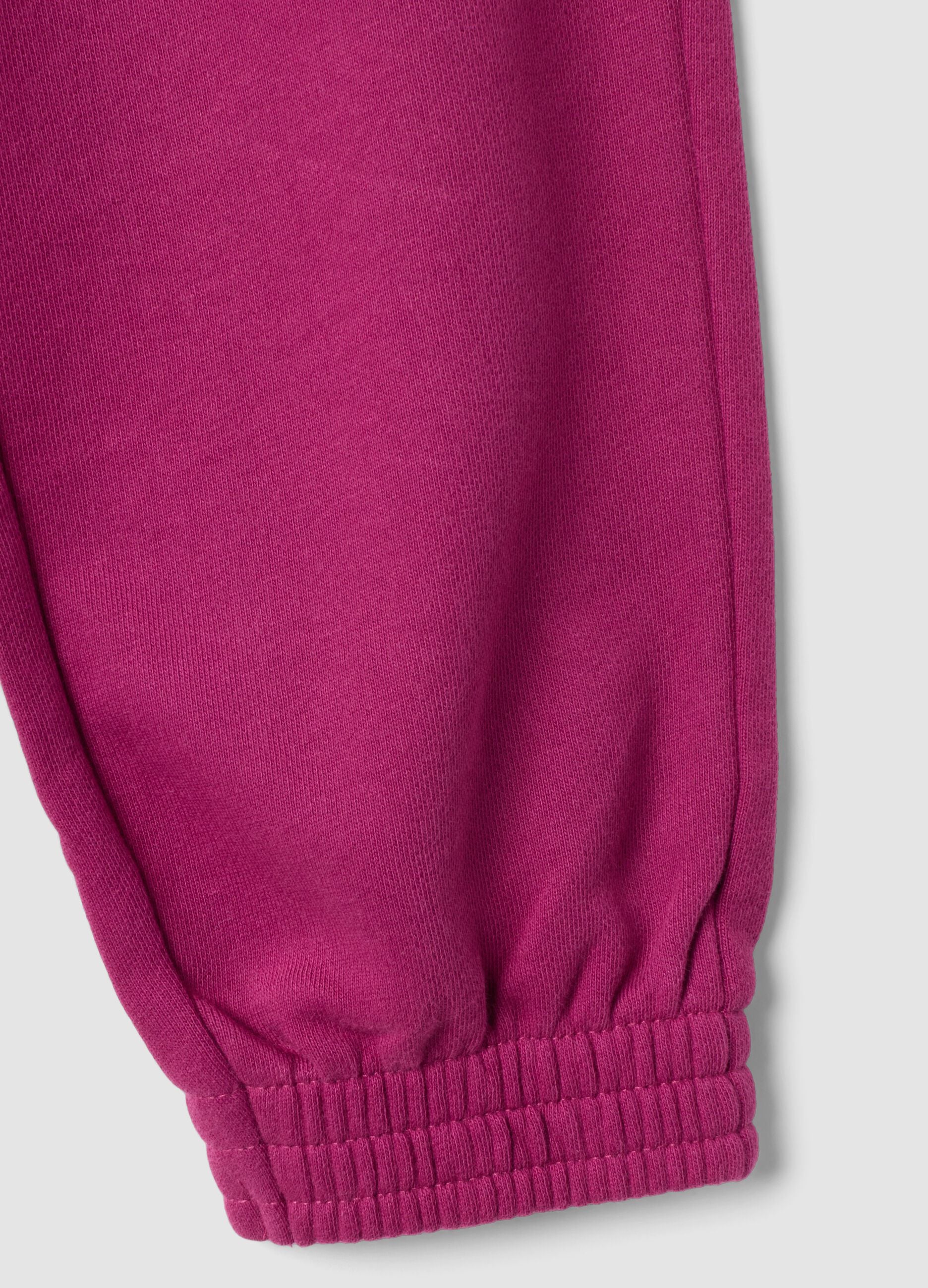 Violette Jogginghose aus Bio-Baumwolle